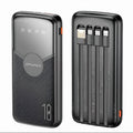 Power Bank 10000mAh με 4 Ενσωματωμένα Καλώδια & Γρήγορη Φόρτιση