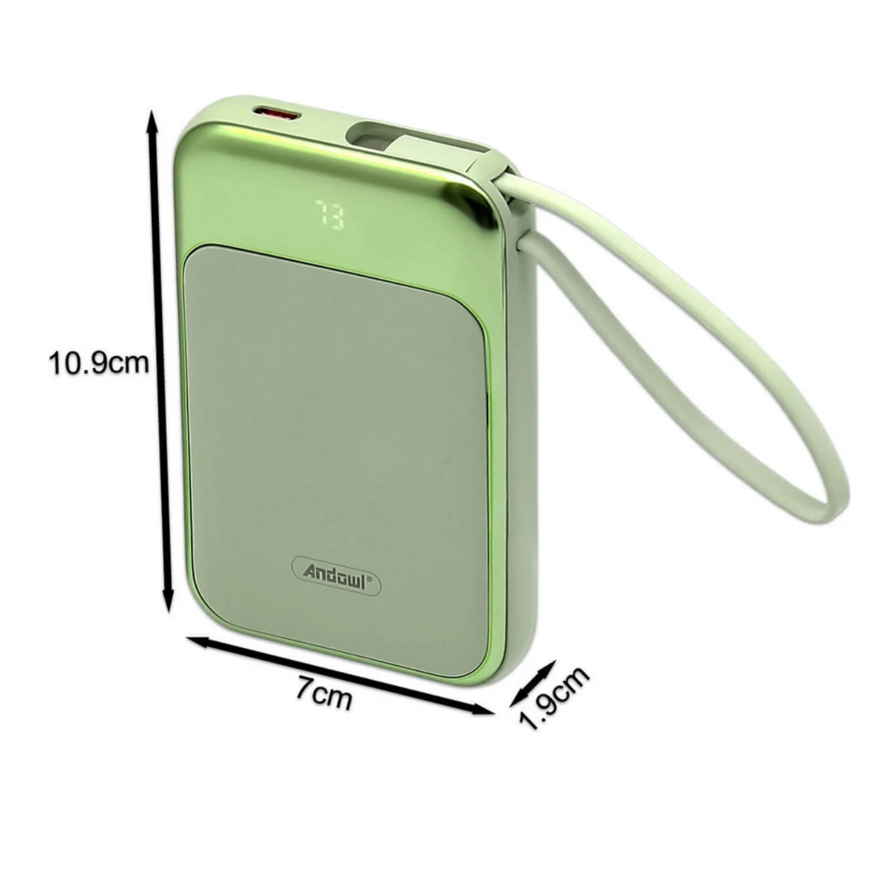 Power Bank 15000mAh με MagSafe & Ενσωματωμένο Καλώδιο USB-C